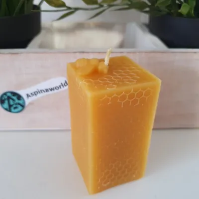 Obrázek produktu pro Včelí vosková svíčka voštinová svíčka vzor 7,5 cm