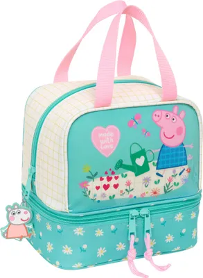 Obrázek produktu pro Lunchbox Prasátko Peppa Pretty flowers Žlutá máta 20 x 20 x 15 cm