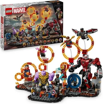 Immagine prodotto di LEGO Marvel Avengers Battaglia finale 76323, 10 minifigure, 621 pezzi