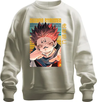 Obrázek produktu pro Sukuna Ryoumen Jujutsu Kaisen Demon červená ponurá fanouškovská mikina uni svetr, příroda, L