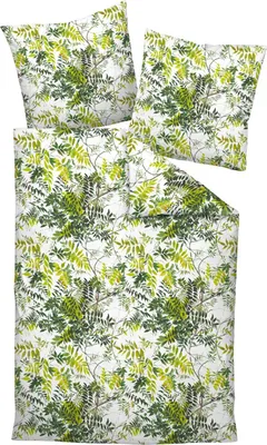 Produktbild von Janine Design Mako-Satin Bettwäsche-Garnitur MILANO 45069 Farbe grün oase Größe 135x200 + 80x80cm AL