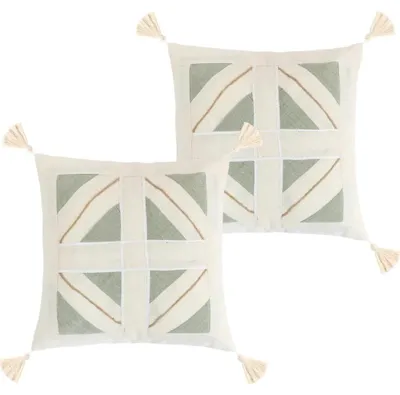 Produktbild von Federkissenbezug SET 2Stück - 40x40 cm - Natur