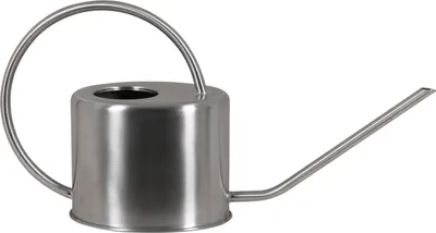 Produktbild von Edelstahl-Gießkanne 1 L oval, matt lackiert Silber