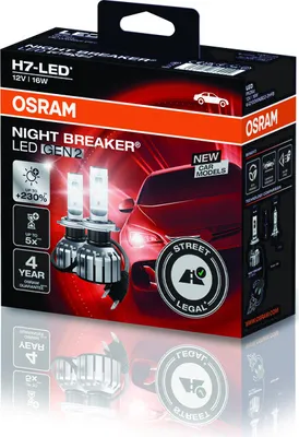 Productafbeelding van Osram koplamplamp H7 Night Breaker LED GEN2, 2 stuks
