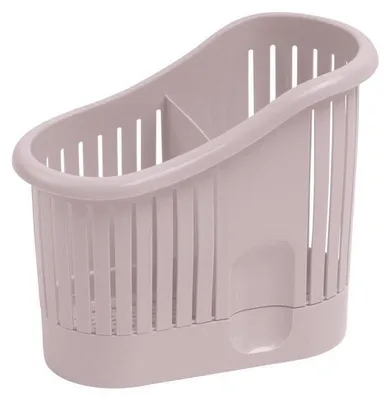 A single pink utensil holder is shown against a white background.