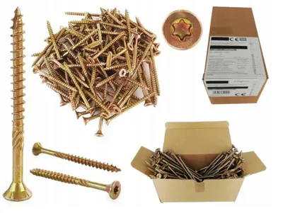 Obrázok produktu pre AZMET WT35040 Drevené skrutky, zapustená hlava, Torx, 3,5 x 40 mm, 500 kusov.