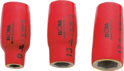 Produktbild von Elora VDE-Sechskant-Steckschlüssel-Einsatz 1/2", ELORA-971-10 mm