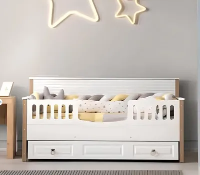 Produktbild von PerfekteKinderbett Bett Kindermöbel Weiß Garnitur Moderne Kinder neu