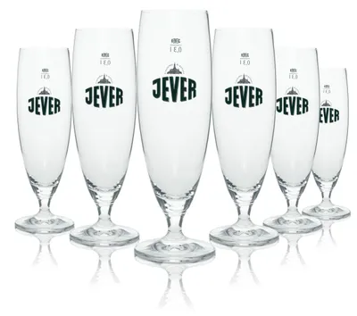 Produktbild von 6x Jever Bier Glas 0,3l Pokal Tulpe Gläser Pilsener Gastro Geeicht Brauerei Nord