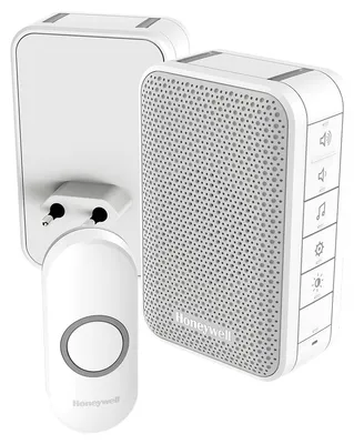 Immagine prodotto di Campanello portatile e collegabile Honeywell - Con controllo del volume e pulsante - Bianco