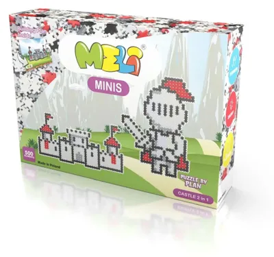 Zdjęcie produktu dla Meli Minis Zestaw klocków-puzzli 2w1 - Castle