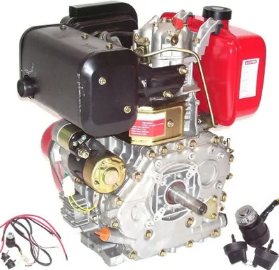 Image de Moteur diesel Moteur stationnaire Démarrage électrique 418cc 10ch Moteur diesel Petit diesel 06285