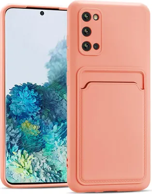 Obrázok produktu pre Puzdro na mobilný telefón pre Samsung Galaxy S20 kryt silikónový ochranný kryt so slotom na kartu Slim Wallet Case, ružové