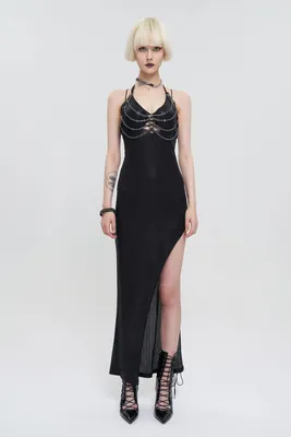 Produktbild von Devil Fashion Maxi Kleid - Chain Enigma M-L