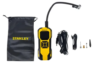 Produktbild von Stanley SXIF0101 Akku-Kompressor 10 bar mit Digitaldisplay, LED-Licht & Powerbank-Funktion