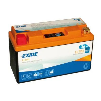 Produktbild von Exide ELT9B Li-Ion Lithium Motorradbatterie 12V 3Ah 190A