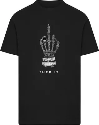 Obrázek produktu pro Pánské tričko Mr. Tee Skull Hand F*ck It Tee black - 4XL