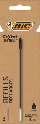 Immagine prodotto di Bic 503839 Ricarica BIC biros Cristal RE'NEW, nero, S