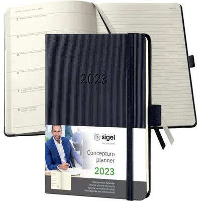 Produktbild von Conceptum Pure Wochennotiz-Kalender black 2023