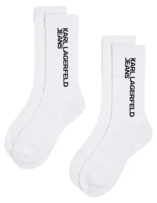 Obrázek produktu pro Karl Lagerfeld Jeans Essential Logo Socks Set Bílý