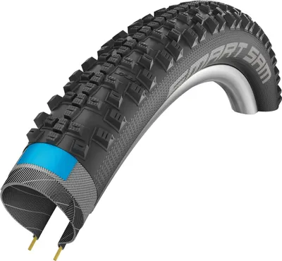 A bicycle tire is shown against a white background.