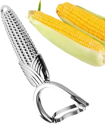 Produktbild von Entkerner und Schneidwerkzeug aus Edelstahl für Maiskolben | Maiskolbenentkerner für Salate, die Mahlzeitenvorbereitung, das Kochen, zu Hause, Restaurants und die Küche