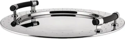Produktbild von Alessi Tablett rund mit Griffen