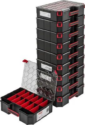 Produktbild von 6x Sortimentskasten 284x390x105 Sortimentsbox Kistenberg Sortierbox Kunststoff