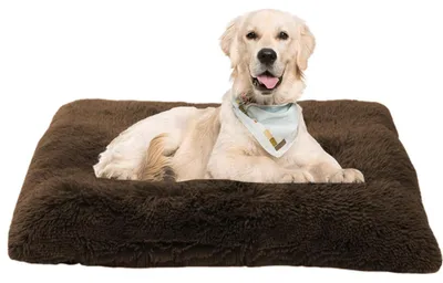 Produktbild von Hundematratze Katzenbett Hundesofa Hundekissen 100x70x10cm Braun Waschbar Rutschfest