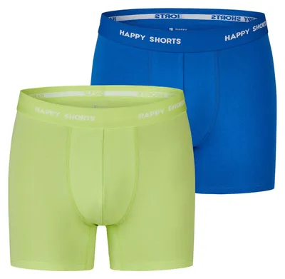 Produktbild von Happy Shorts Jungen Trunk Neon 2-Pack neonlime-blue - Größe 164