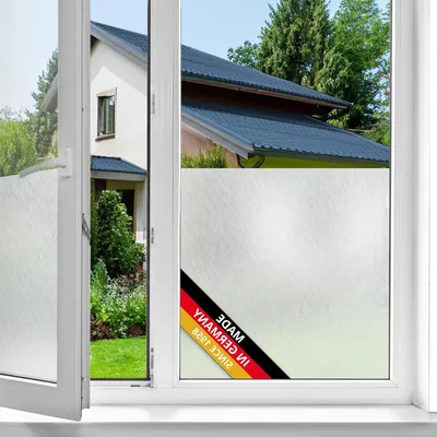Obrázok produktu pre Fólia Raamfolie – Matná fólia na ochranu súkromia – Dekoratívna fólia na sklo – Samolepiaca, statická – 45 x 150 cm – Biela