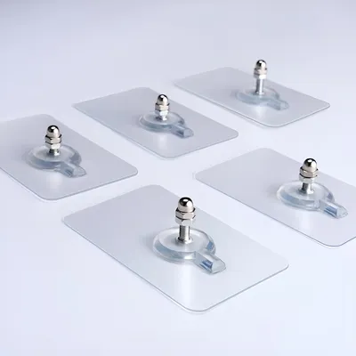 Produktbild von TECBULL® 20 Klebeschrauben transparent, selbstklebende Schrauben