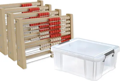 Produktbild von TimeTEX Klassensatz Rechenrahmen für 100-er Zahlenraum, 11-tlg., in Box