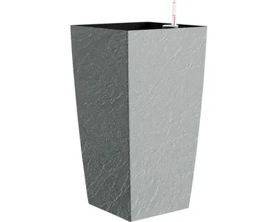 Zdjęcie produktu dla Sadzarka samonawadniająca Delto stone 30 x 30 x 58 cm kamień szary