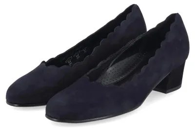 Image de Escarpins Gabor, couleur bleu, en cuir velours, taille 37