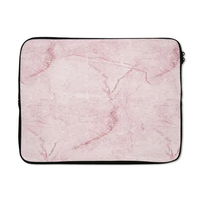 Produktbild von MuchoWow® Laptop Hülle 15 Zoll Marmor - Rosa - Muster Laptoptasche - Laptoptasche - Sleeve - Rundum-Schutz