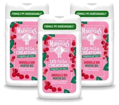 Produktbild von 3 x Le Petit Marseillais Duschgel - Rote Beeren & Minze - 250 ml - Vorteilspackung - 3 Stücke