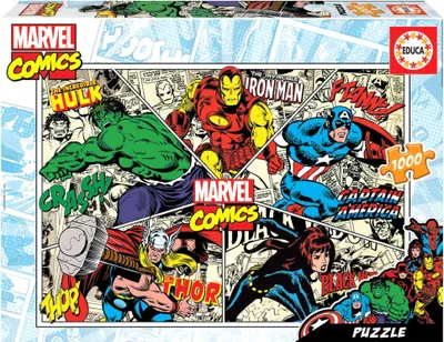 Image de Educa Borras - Marvel Series, Puzzle 1.000 pièces Marvel Comics (18498) EDUCA Tranche d'âge : +10 ans
