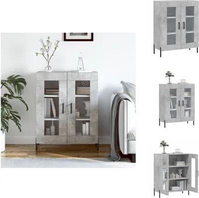 Produktbild von vidaXL Sideboard Betongrau 69,5x34x90 cm Holzwerkstoff -  Sideboards
