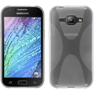 Produktbild von PhoneNatic Case kompatibel mit Samsung Galaxy J1 (2015 - J100) - clear Silikon Hülle X-Style + 2 Schutzfolien