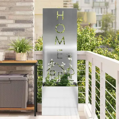 Obrázok produktu pre Maison Exclusive – Záhradná clona strieborná 50 x 150 cm Pozinkovaná oceľ
