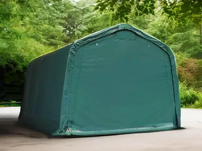 Produktbild von Mobile Garage PVC 720HD - 3,3 x9,6m - Dunkelgrün