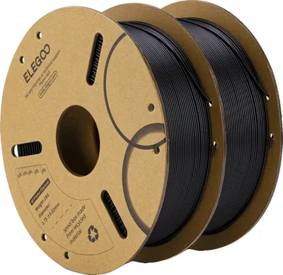Productafbeelding van PLA-filament voor 3D-printers, diameter 1,75 mm, hoogwaardig materiaal, zwart, 2 kg