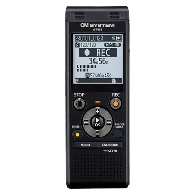 Produktbild von Olympus WS-883 LPCM/MP3 Digitaler Sprachrekorder 4220 Stunden Schwarz