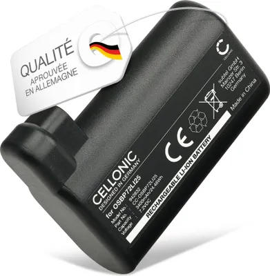 Image de CELLONIC 1x Batterie pour Aspirateur Compatible avec Electrolux ERV5100IW, ERV5210IW, ERV5210TG, OSBP72LI25 - (3400mAh, 7.2V)