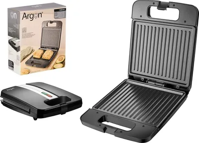 Image de Grille-pain Argon K-718-2 Noir Acier 1400 W
