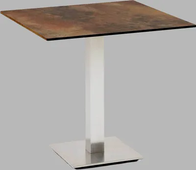 Produktbild von Niehoff - Quadratischer Bistrotisch - HPL HPL Zement Stahl Anthrazit 68 x 68 cm