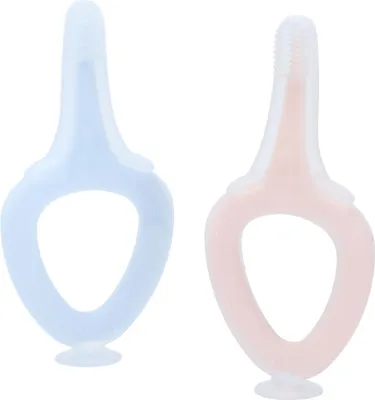 Produktbild von Baby-Zahnbürste, leicht, tragbar, sicher, harmlos, Silikon, für Säuglingstraining