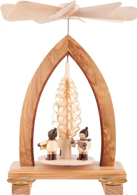 Produktbild von 1-stöckige Pyramide Striezelkinder - natur (26cm) von Heinz Lorenz Pyramiden
