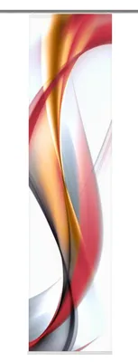 Produktbild von Schiebevorhang Redfield Seidenoptik 245x60cm rot Digitaldruck Home Fashion